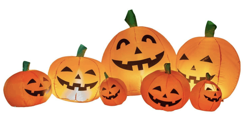 inflatable pumpkin decorations